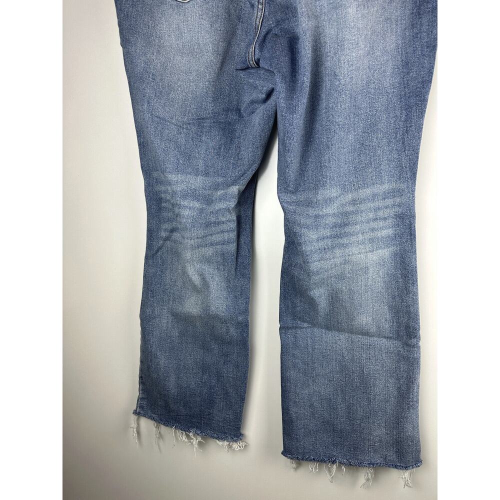 Judy Blue Bootcut Jeans Mid Rise Raw Hem Frayed Blue Women's Stretch 18W JB88604 - Picture 5 of 8